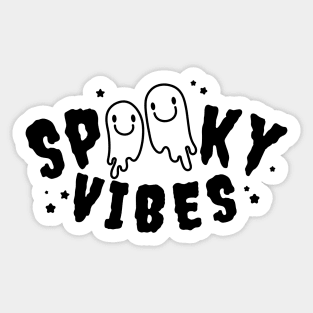 Spooky Vibes with  Ghost Sticker